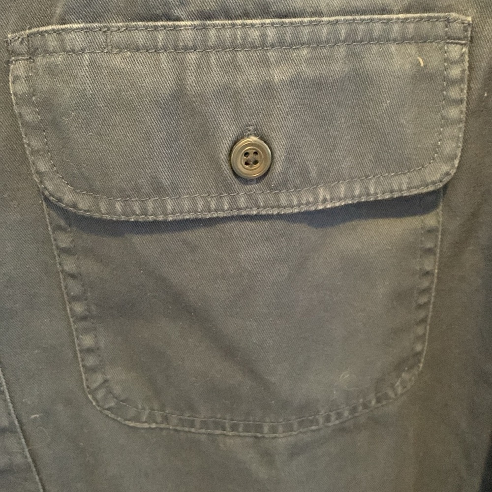 L. L. Bean Mens Shacket. Small-REG. Fully lined in Flannel (Blue Green White).  - Picture 3 of 9